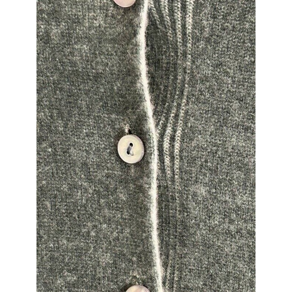 Rolex 100% Cashmere Green Cardigan Sweater Long Sleeve Button Front Wimbledon XS - Picture 4 of 11